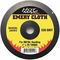 Kdar Co 180 GRIT EMERY CLOTH 1 IN X 25 YD 26091